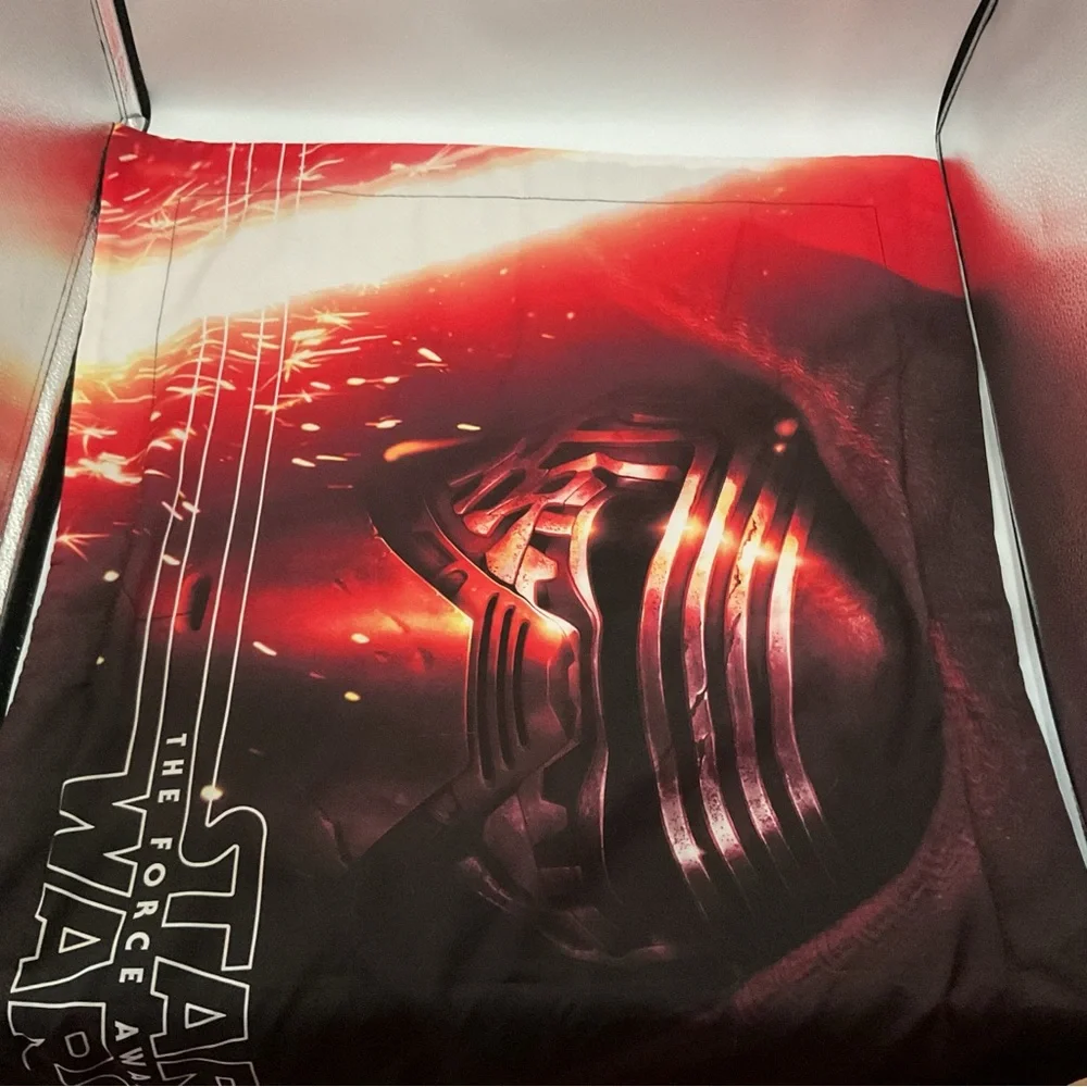 Star Wars The Force Awakens large Pocket pillowcase Kylo Ren Black Red Standard